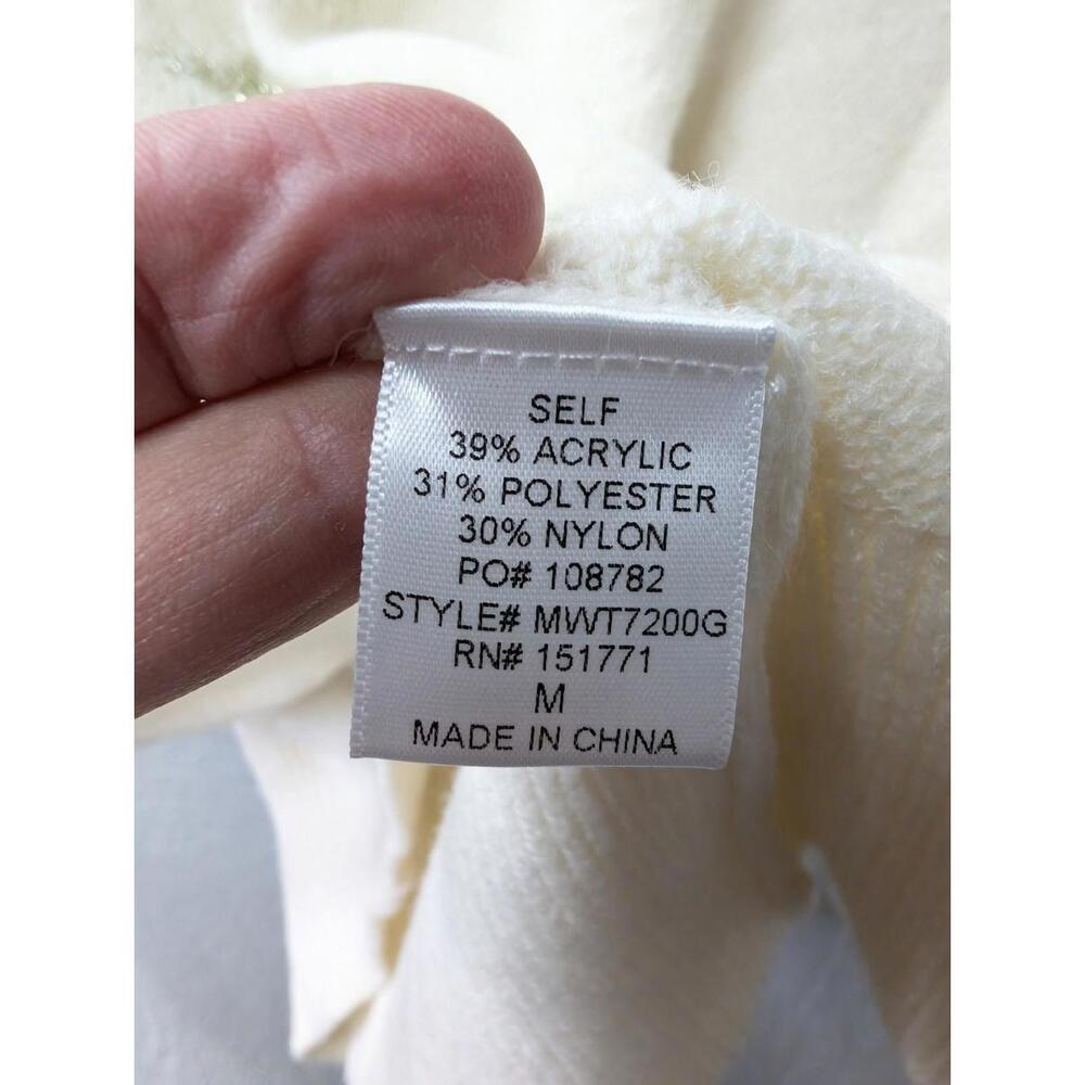 Gilli Champagne Glass Pullover Holiday Party Sweater Celebrate NYE Shower Medium - Picture 6 of 7